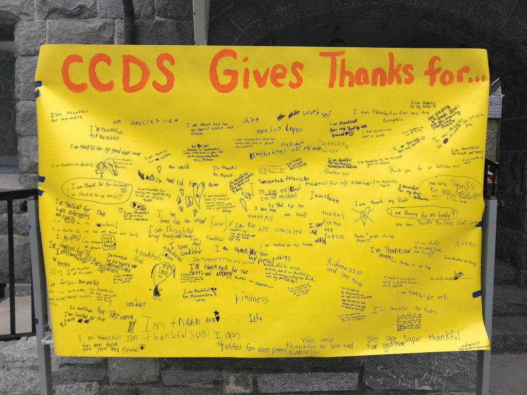 CCDS thankfulness