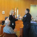 Police Chief Kaye swearing in