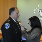 Police Chief Kaye pinning