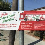 Free Shop Local Shuttles sign 2018