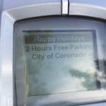 parking meter holidays landscape