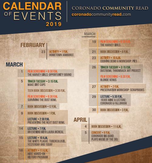 CCR 2019 calendar simple - Coronado Times