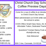 CCDS coffee preview days