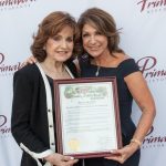 Primavera_Jeannette and Denise Stavros with proclamation from San Diego County