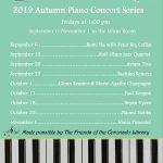 Fall Concert Series 2019 piano