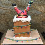 Gf Baking co santa chimney cake