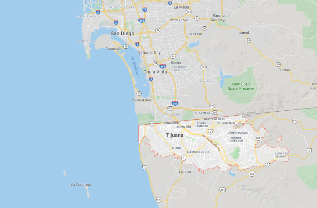 Tijuana Map Google 