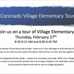 Village Elem tour feb 27 2020