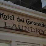 Hotel Del Laundry sign