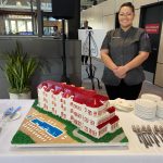 Hotel Del Yazmine Escalante Ex. Pastry Chef with birthday cake