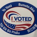 I voted sticker san diego