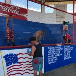 Nicaragua ~ stadium painting crew