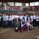 Nicaraguaa ~ scholarship students and group at stadium