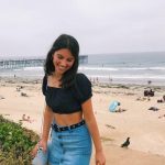 Zoe Hunt enjoying the beach in Coronado.