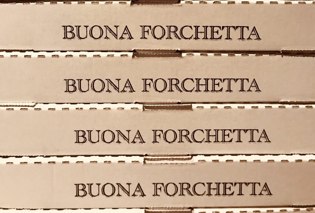 Buona Forchetta pizza boxes