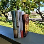 books on porch