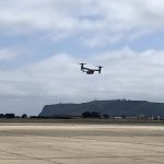 CMV-22B Osprey arriving