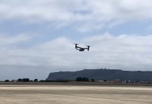 CMV-22B Osprey arriving