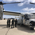 pilots that brought the first Osprey to NASNI