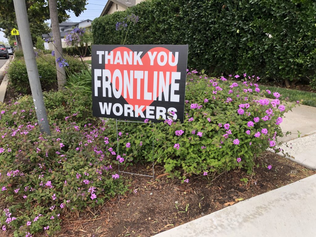 Frontline Workers sign