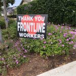 Thank you frontline workers sign