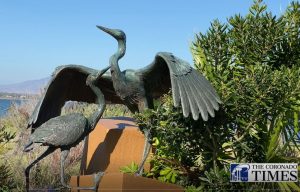 "Sheltering Wings" by sculptor Christopher Slatoff