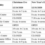 2020 holiday city hall schedule