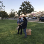 SDHS barn owl release Coronado PD Officer Woznuck and Wildlife Care Specialist Elyse Witt