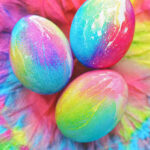 tie dye easter eggs