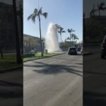 Instant Fountain… SUV Drives Over Hydrant on Orange Avenue