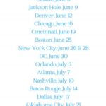 Wampler Tour Cities