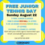 Free Junior Tennis Day