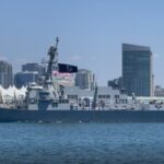 USS Stockdale heads out of San Diego Bay