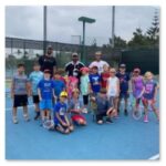 kids at tennis clinic