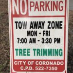 No parking tree trimming