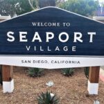 Seaport village sign