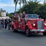 Homecoming parade fire truck