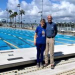 Judy & John Collins by pool2