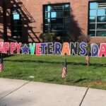 CMS Veterans Day signage