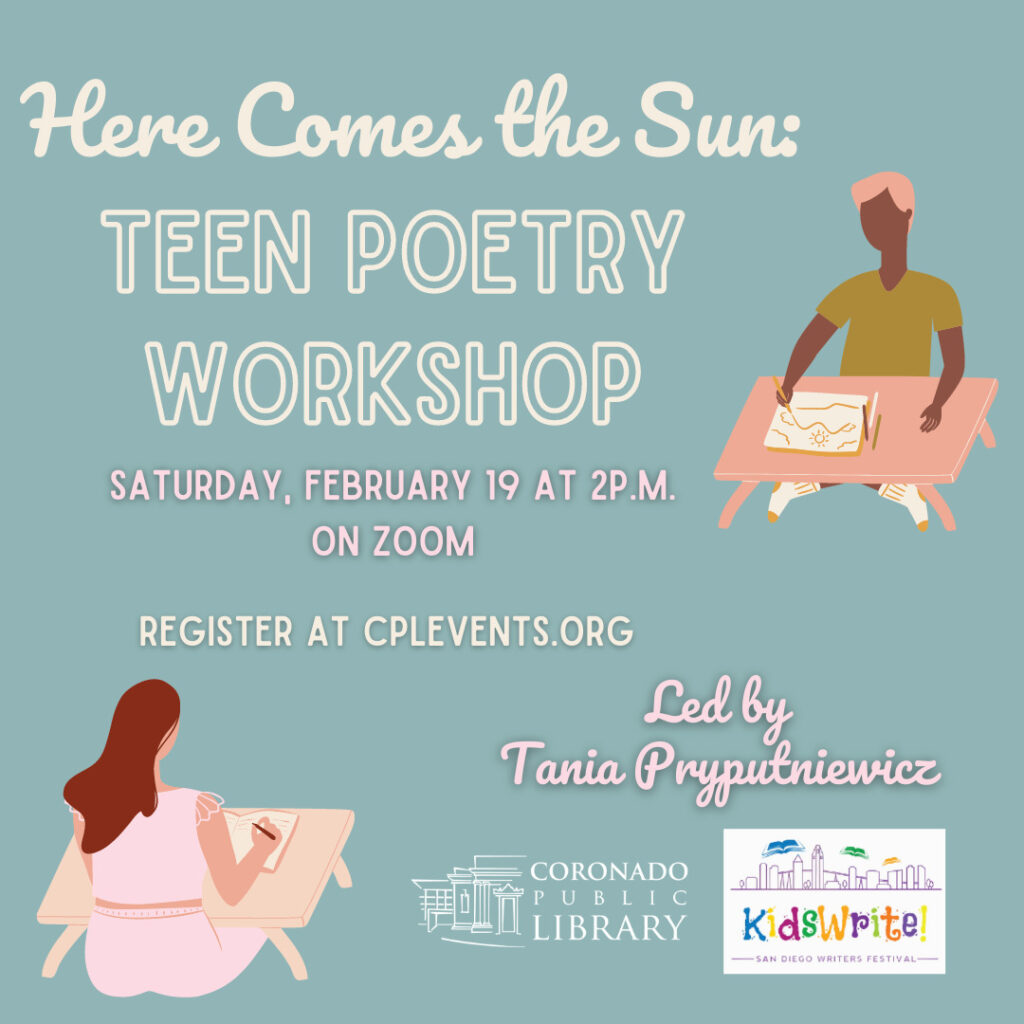 Teen Poetry Workshop - Coronado Times