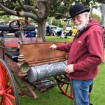 Bob Bardin shows gas gauge