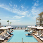 Del Shorehouse pool toward ocean