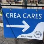 CREA Cares sign