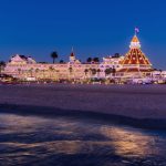 Hotel Del_Beach_Dusk_HolidayLights