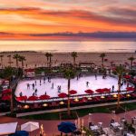 Hotel Del_Ice Rink Sunset holiday