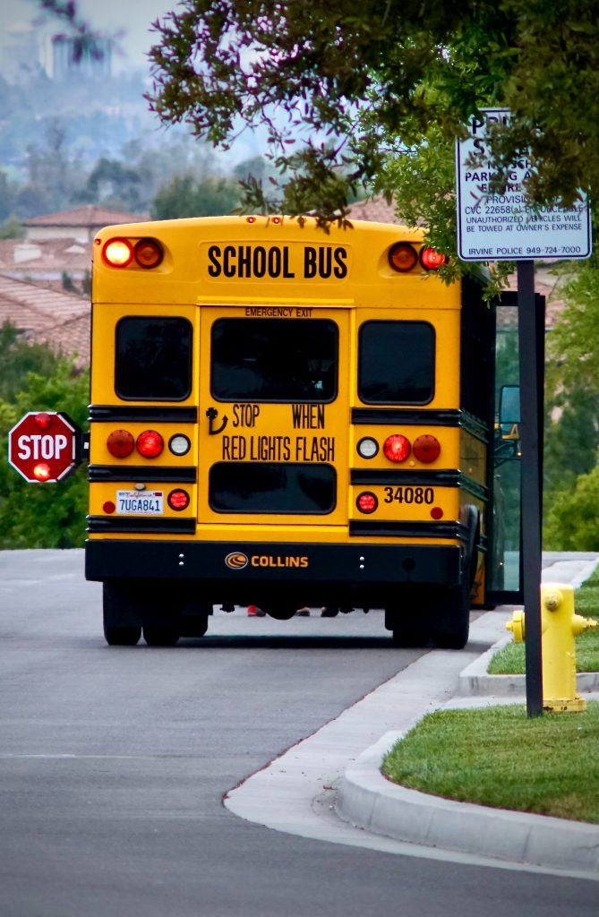 Pexels school bus image by Don Bai.