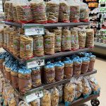 Tostada display at Northgate Market.