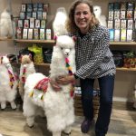 Sophia Frost with Peru alpaca