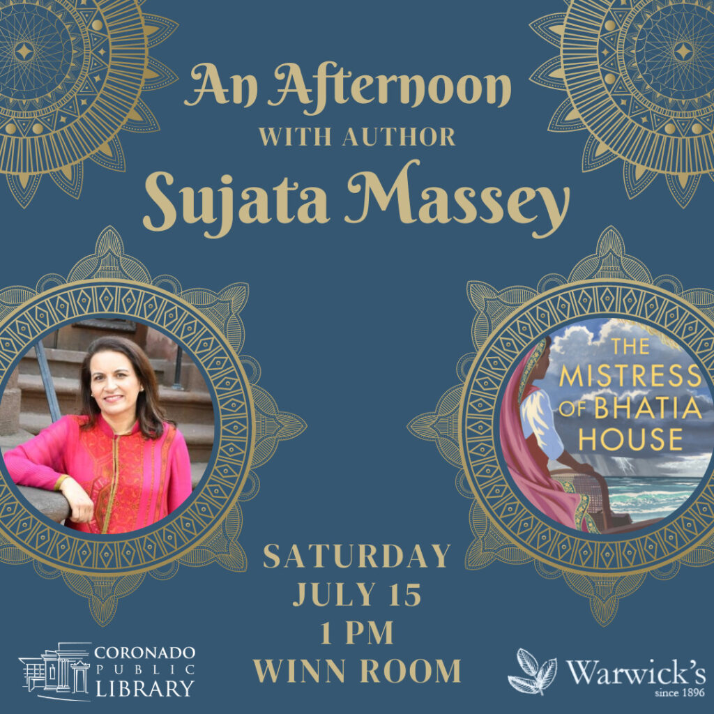 An Afternoon with Author Sujata Massey – July 15
