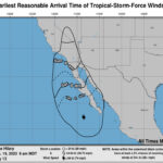 arrival time of winds updated 8-19